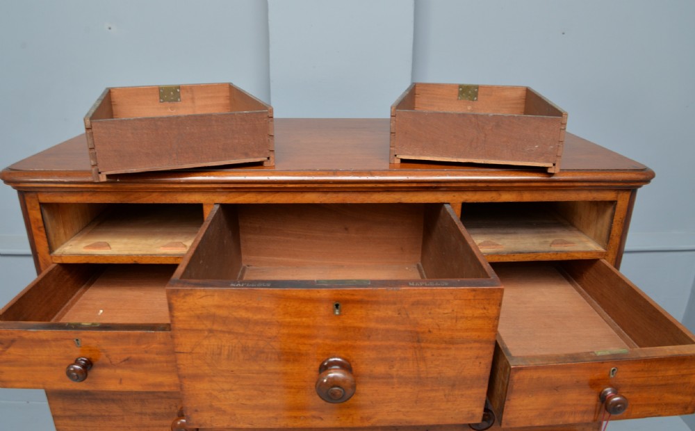 Superb Quality Large Victorian Mahogany  Maple & Co Chest Of Drawers View VIII