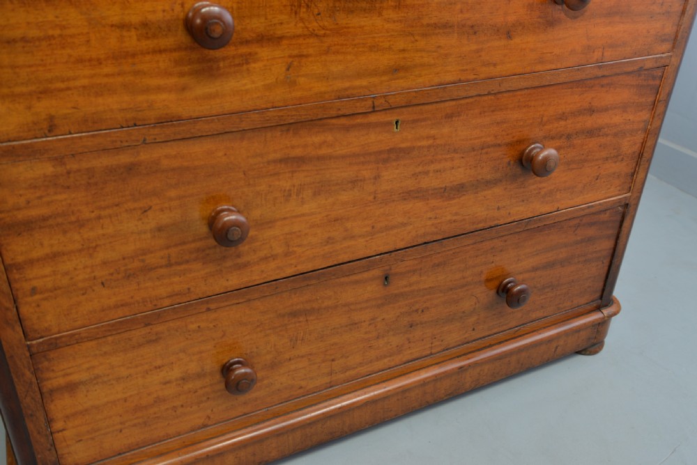 Superb Quality Large Victorian Mahogany  Maple & Co Chest Of Drawers View XII