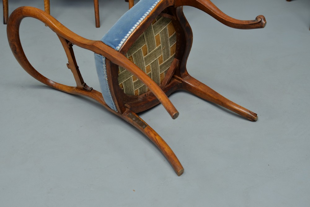 Victorian Set Of Six Walnut Balloon Back Dining Chairs View VIII
