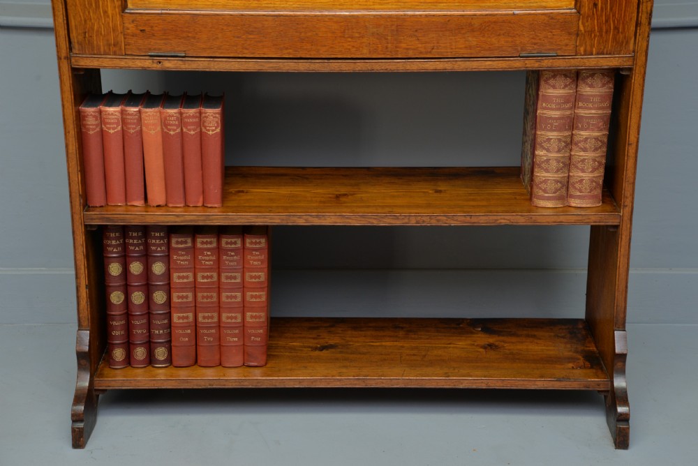 Victorian Oak Secretaire Bookcase-Superb Interior View X
