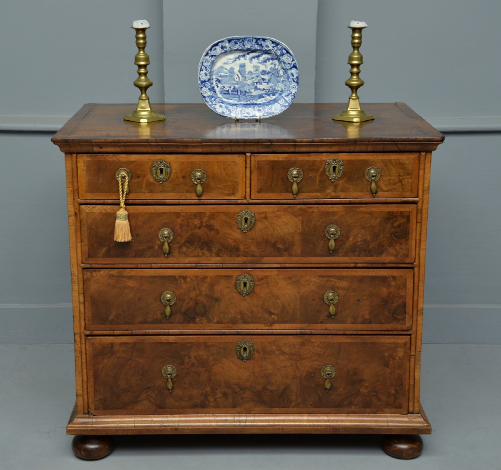 William & Mary Walnut Chest Of Drawers