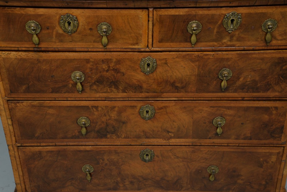 William & Mary Walnut Chest Of Drawers View VII