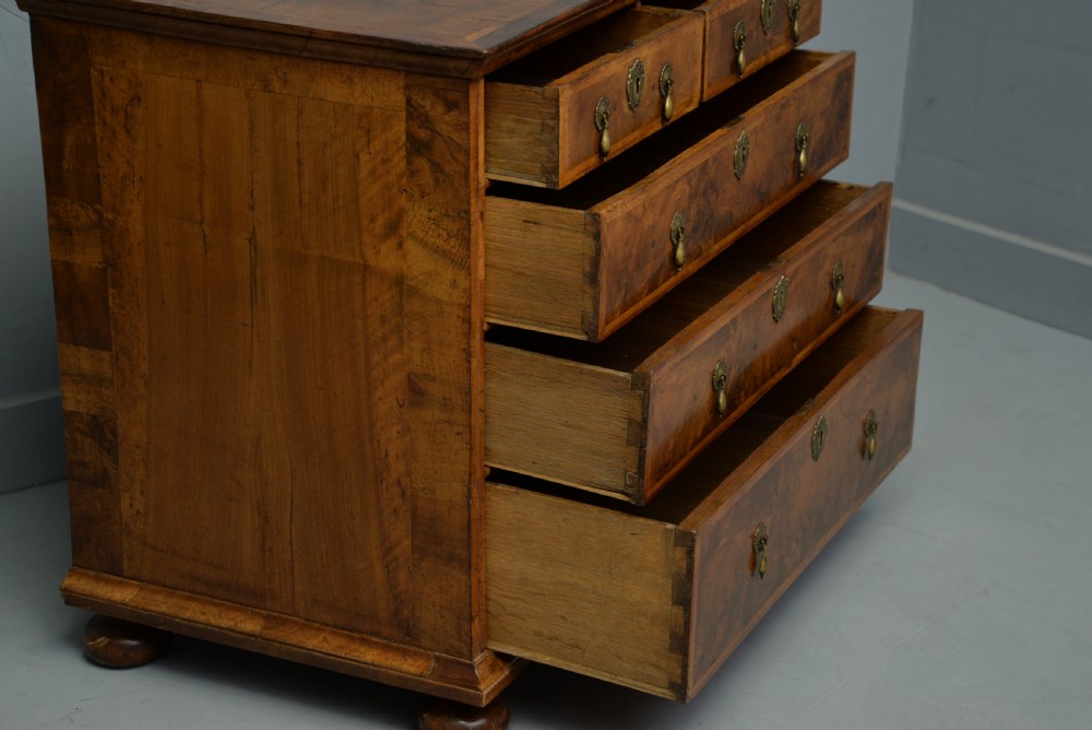 William & Mary Walnut Chest Of Drawers View X