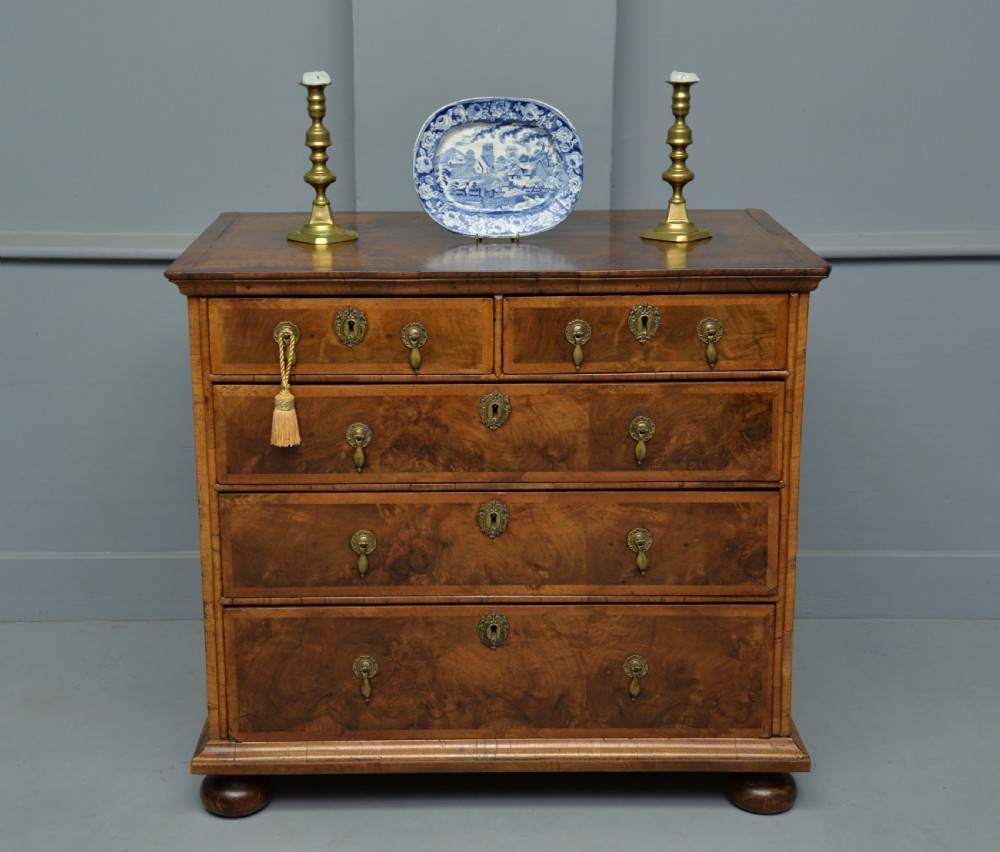 William & Mary Walnut Chest Of Drawers View XV