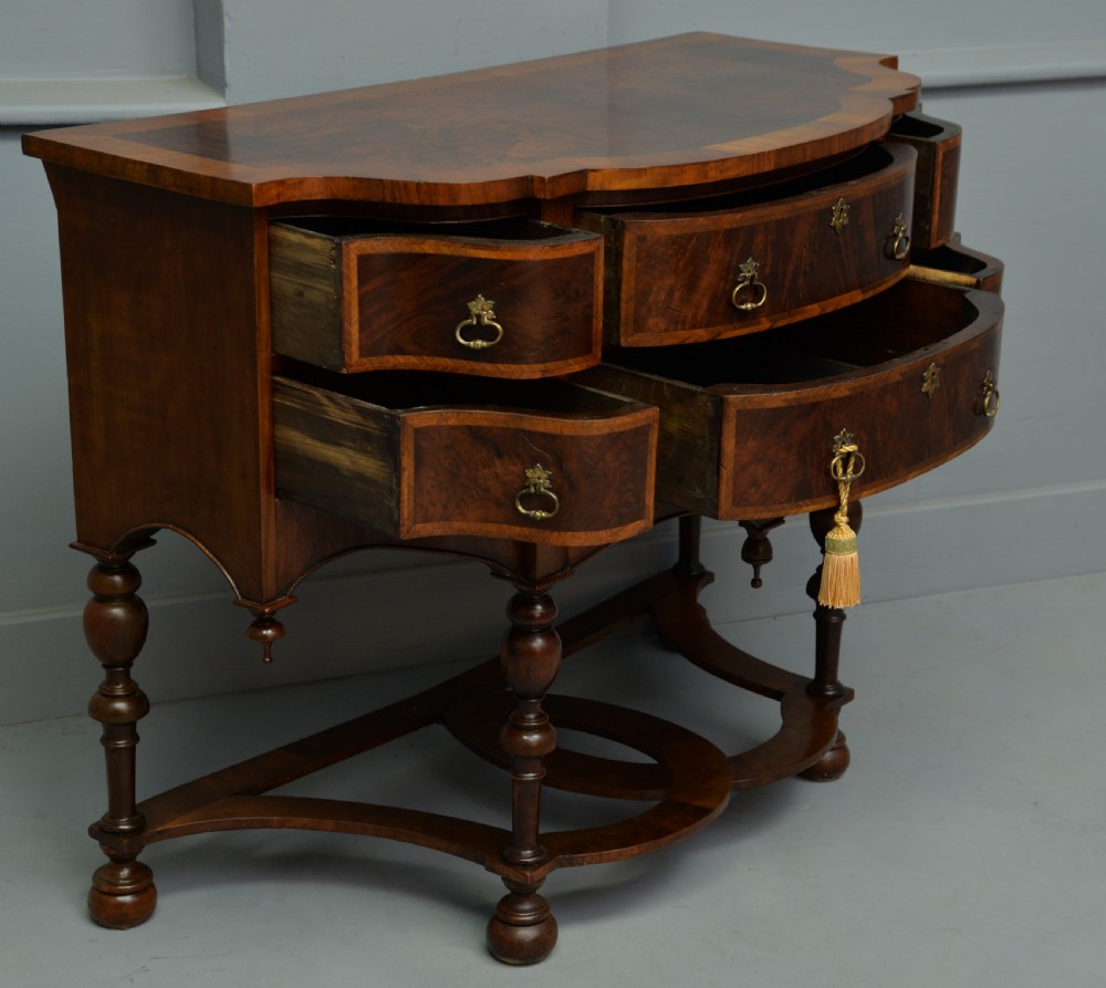 William & Mary Style Walnut Side Table View III
