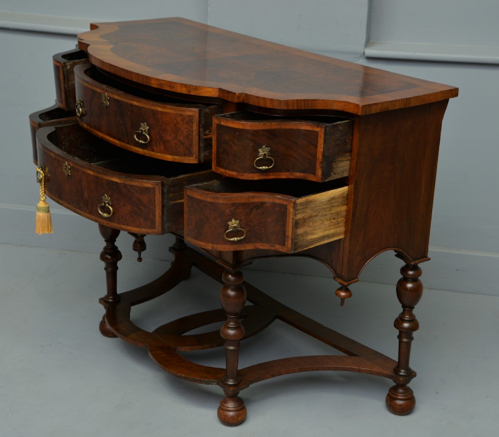William & Mary Style Walnut Side Table View IV