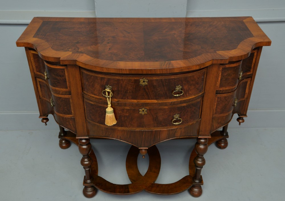 William & Mary Style Walnut Side Table View V