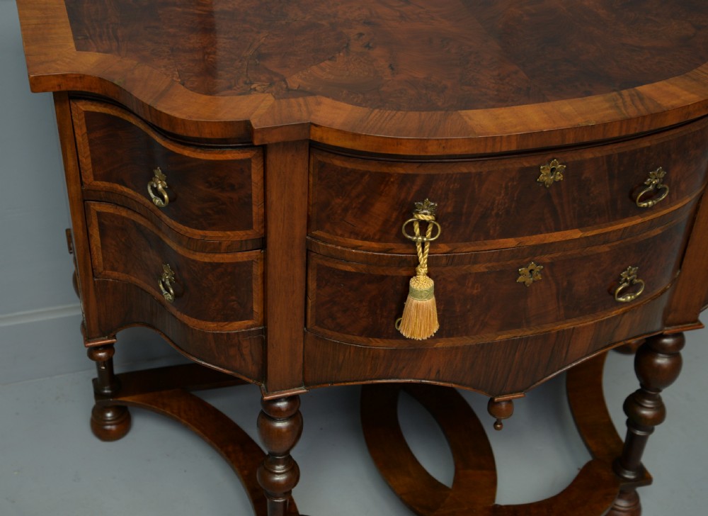 William & Mary Style Walnut Side Table View VII