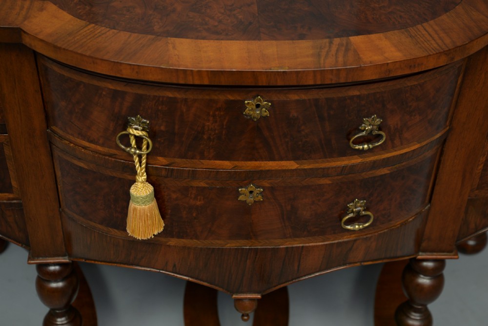 William & Mary Style Walnut Side Table View VIII