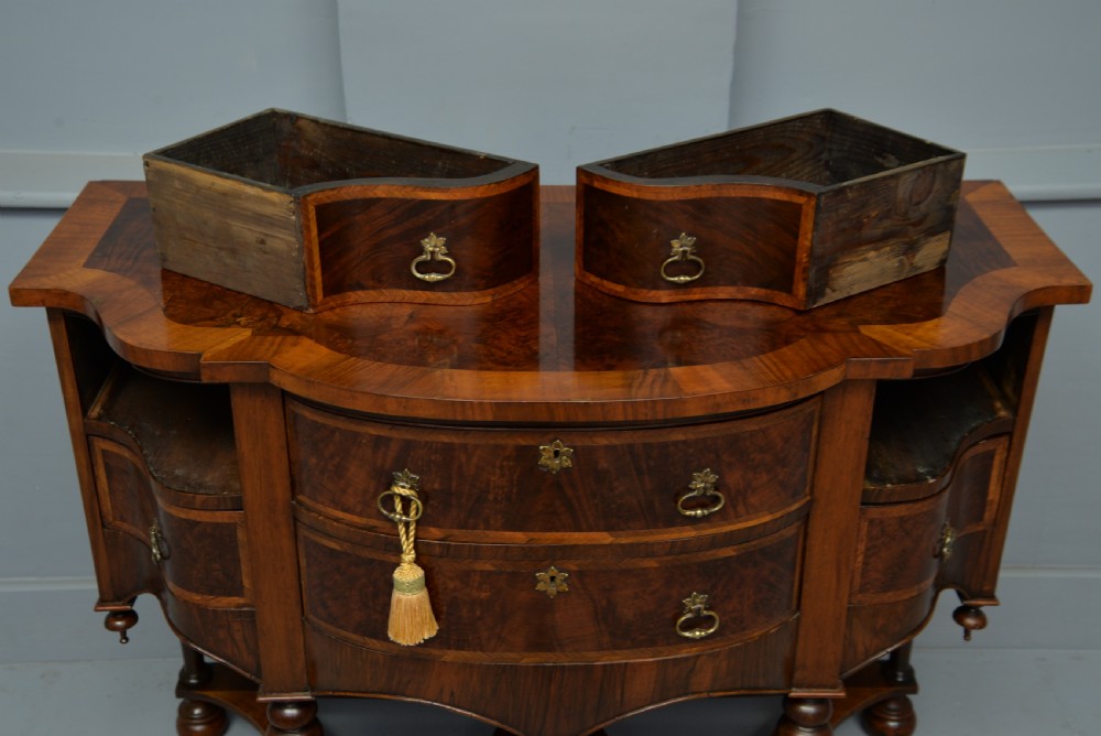 William & Mary Style Walnut Side Table View X