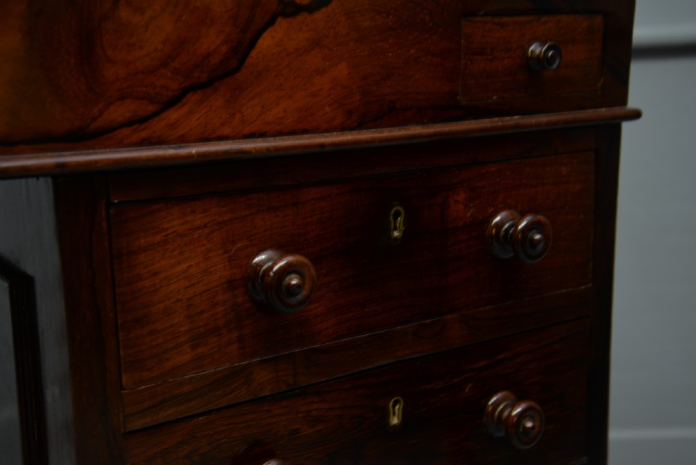 William IV Rosewood Davenport Desk View XI
