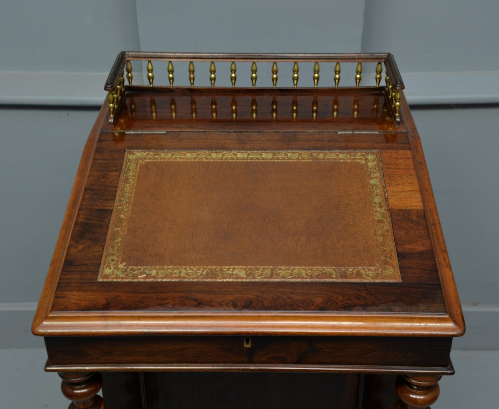 William IV Rosewood Davenport Desk View XII