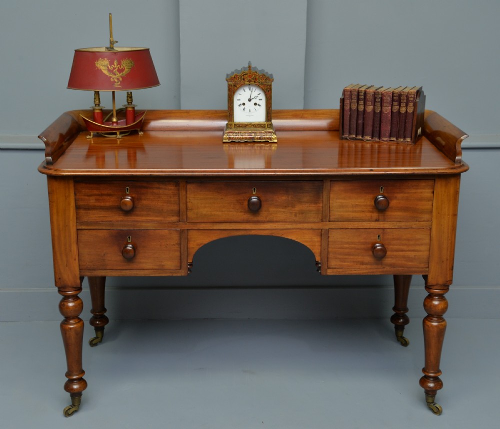 Superb Victorian Mahogany Writing Table Desk