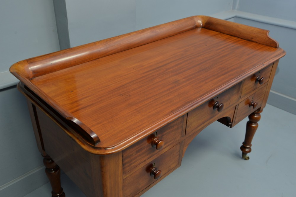 Superb Victorian Mahogany Writing Table Desk View V
