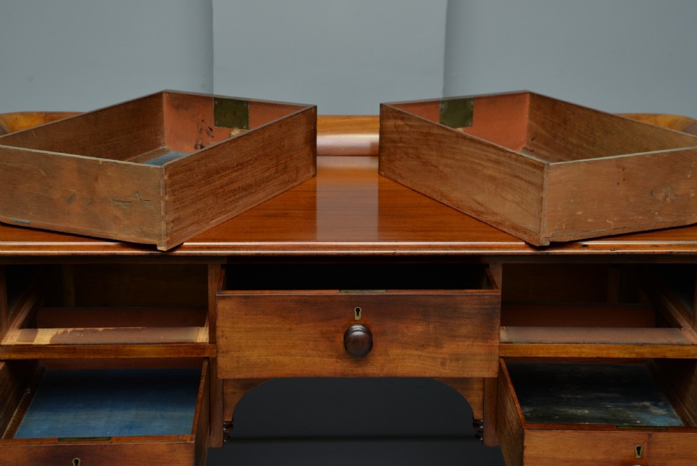Superb Victorian Mahogany Writing Table Desk View IX