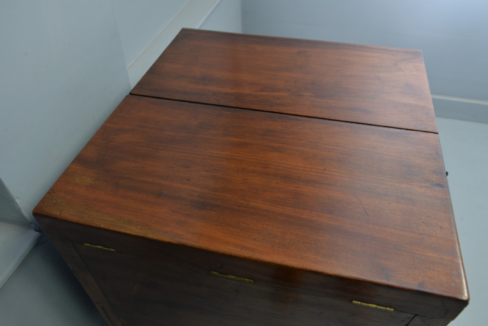 Unusual Georgian Mahogany Gentlemans Dressing Chest Secretaire View XIX