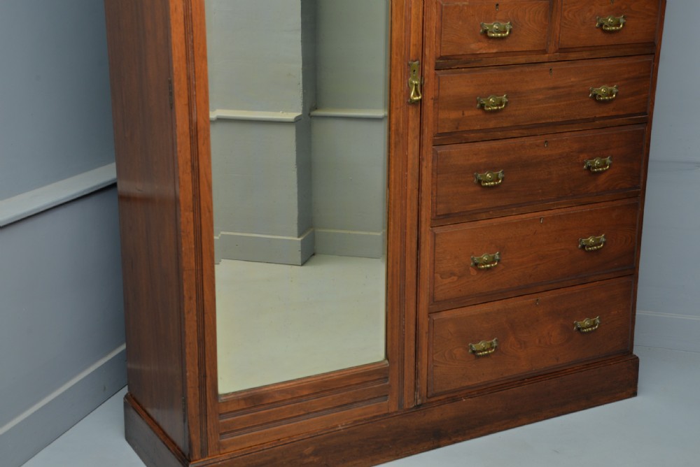 Edwardian Mahogany Compactum Wardrobe-W. J. Mansell, London View III