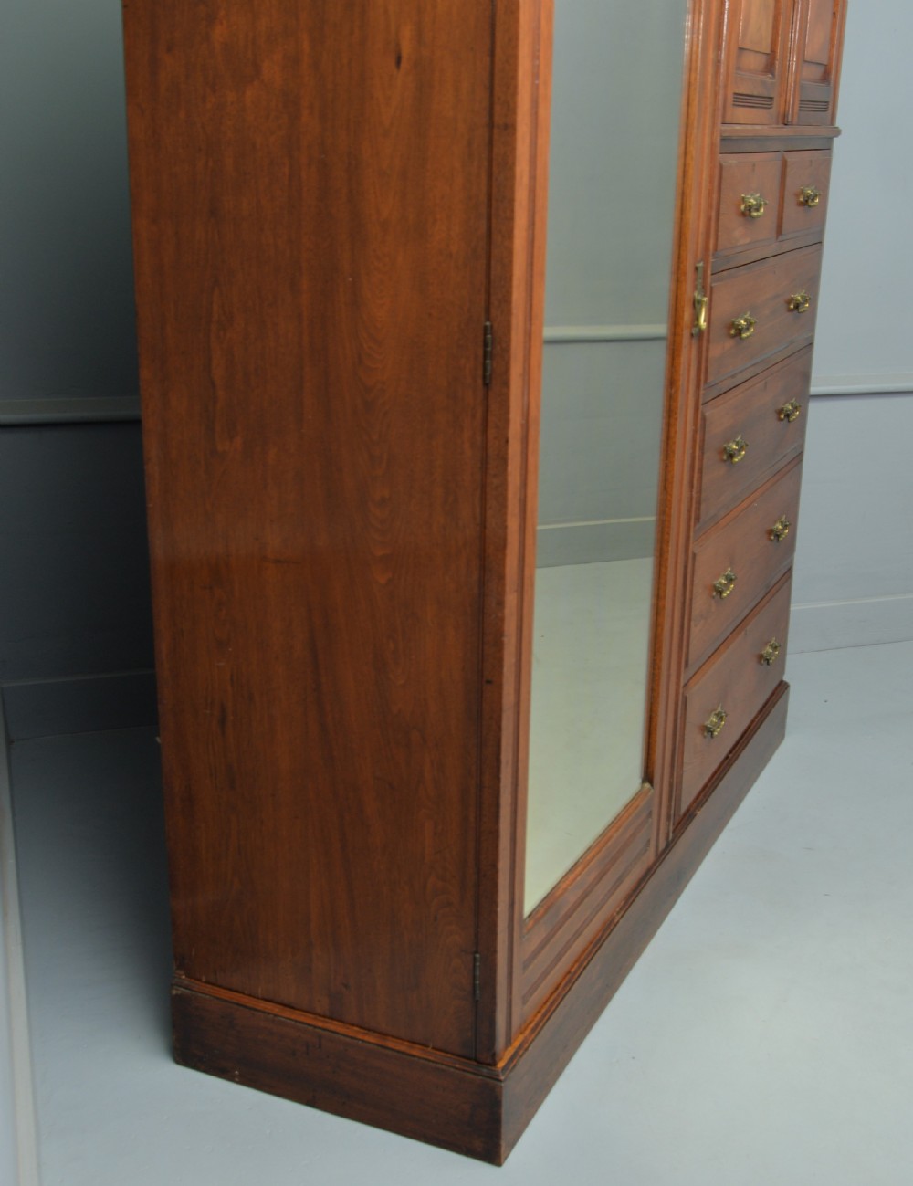 Edwardian Mahogany Compactum Wardrobe-W. J. Mansell, London View V