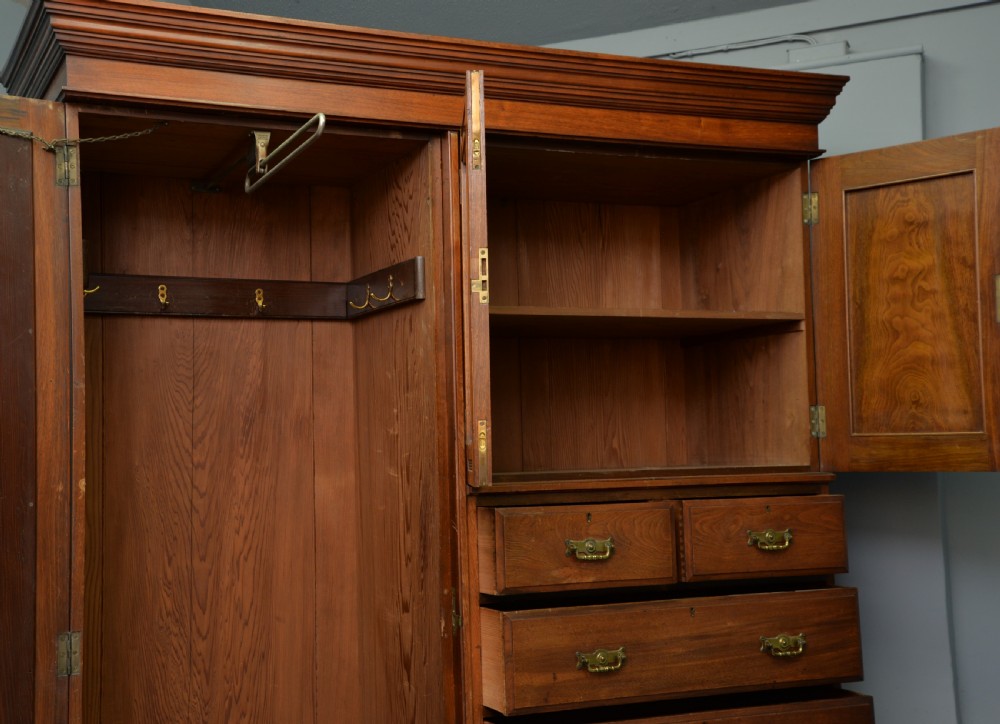 Edwardian Mahogany Compactum Wardrobe-W. J. Mansell, London View VII