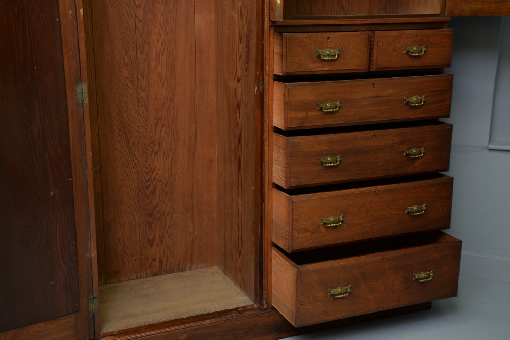 Edwardian Mahogany Compactum Wardrobe-W. J. Mansell, London View VIII