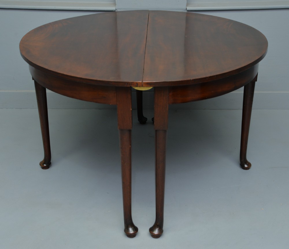 Pair Of Georgian Mahogany Demi-Lune Console Tables View IX