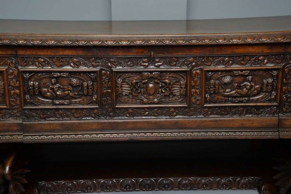 Magnificent Late Renaissance Italian Walut Cassone  View IV