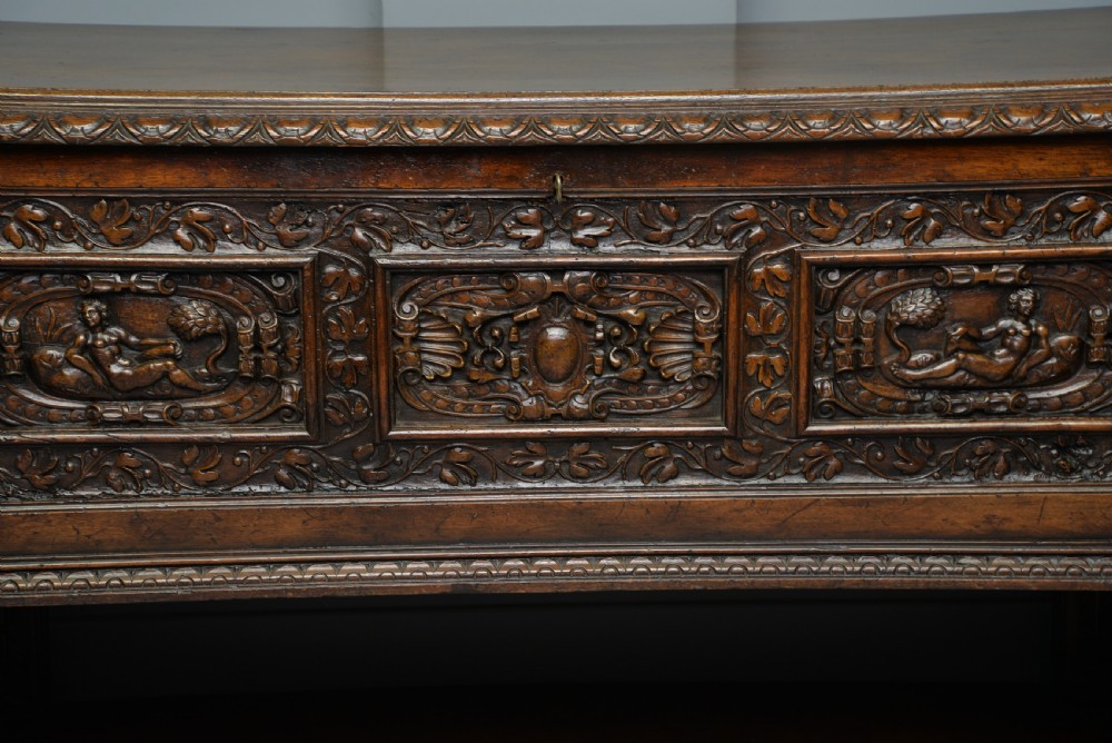 Magnificent Late Renaissance Italian Walut Cassone  View VI