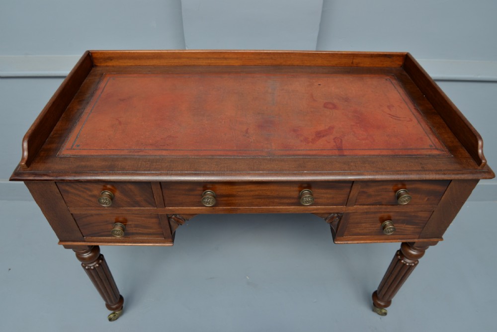 Pretty Victorian Mahogany Writing Table View IX