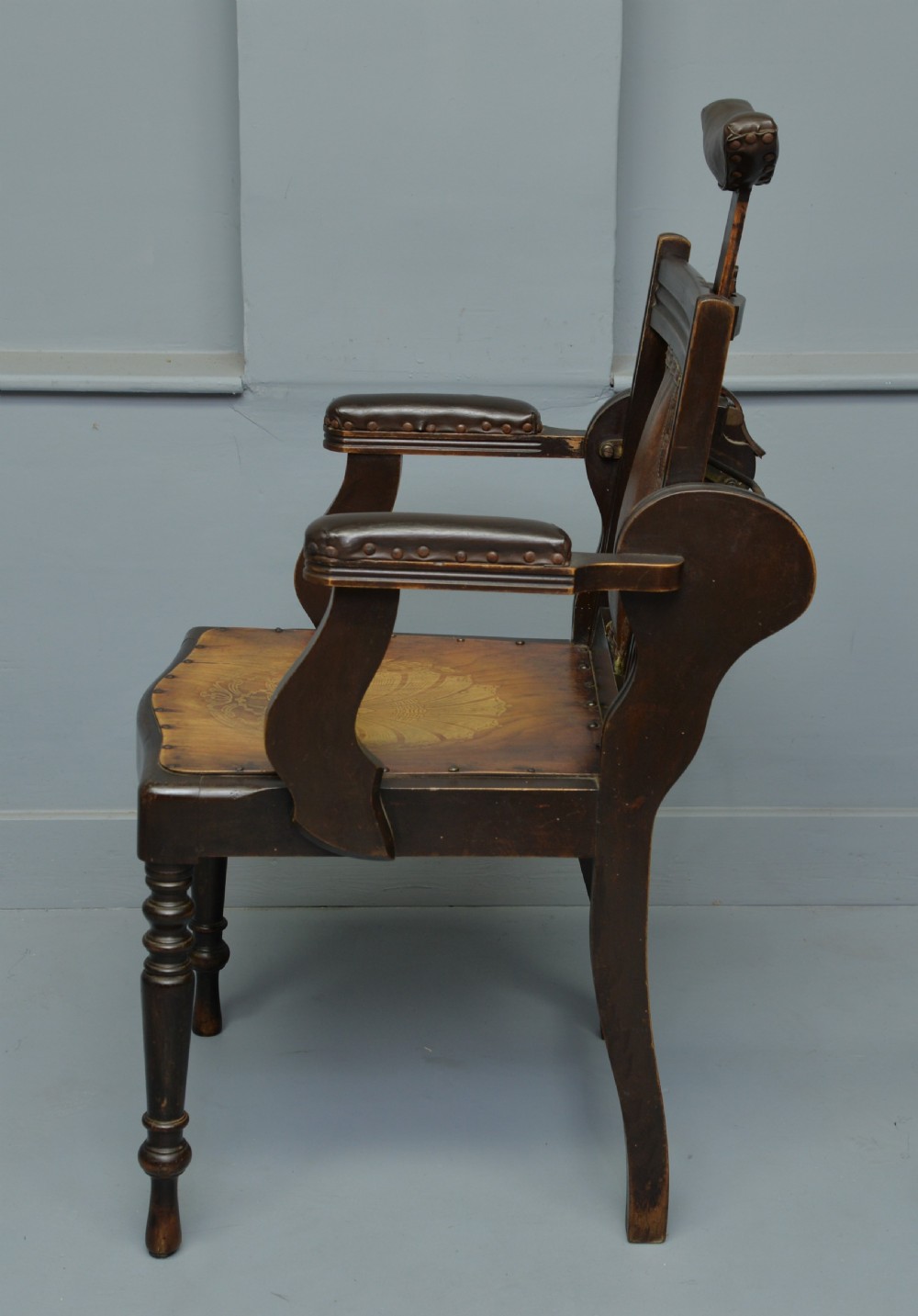 Edwardian Adjustable Barbers Chair View VII