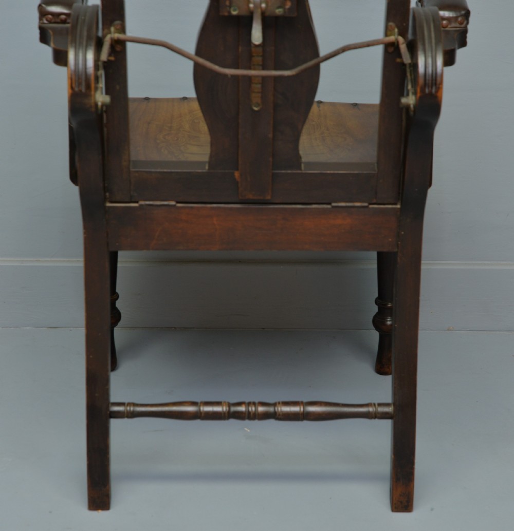 Edwardian Adjustable Barbers Chair View XI