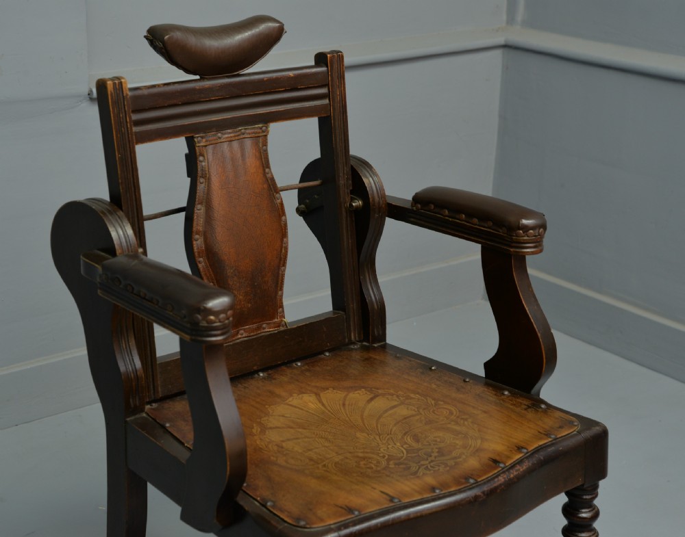Edwardian Adjustable Barbers Chair View XV