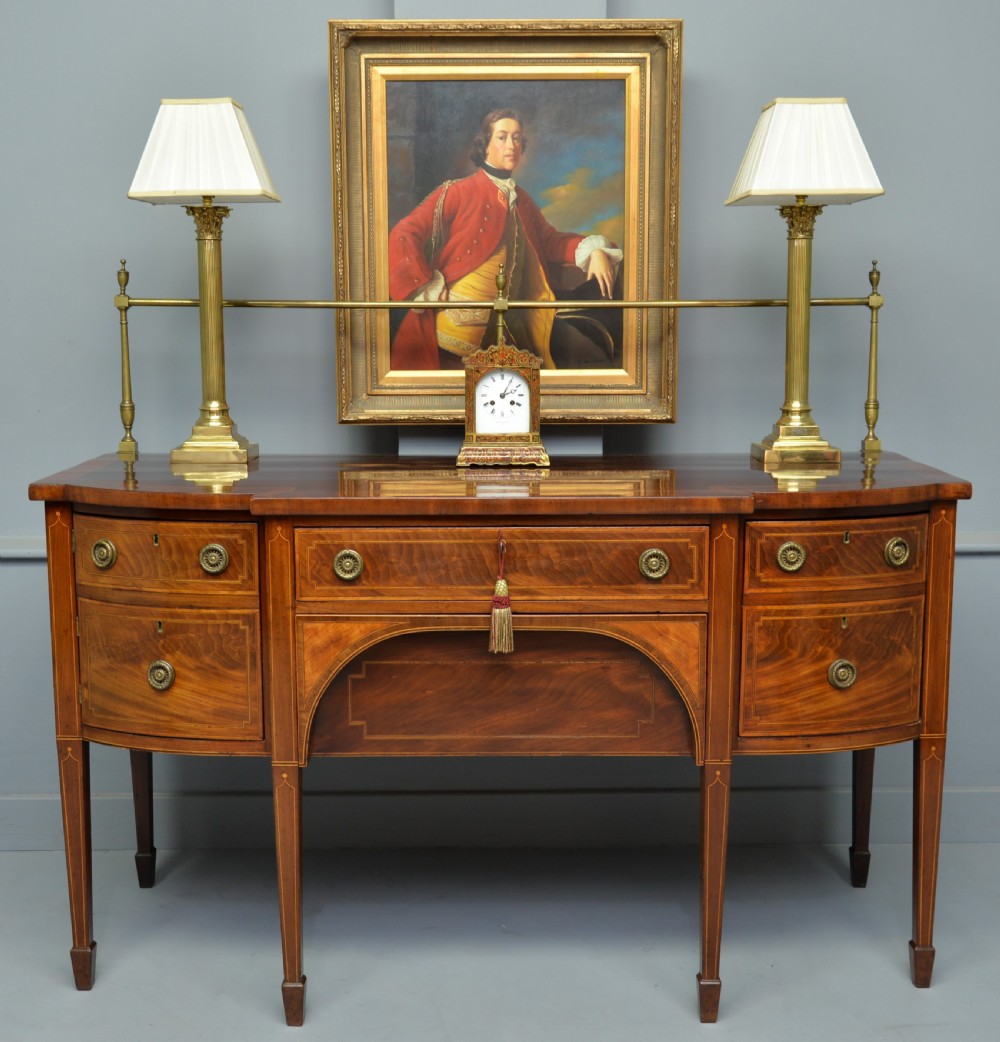 Elegant Georgian Sheraton Mahogany Inlaid Sideboard
