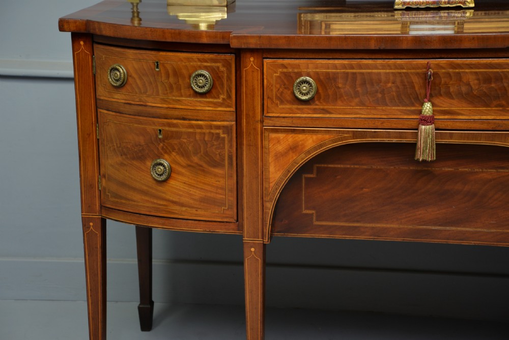 Elegant Georgian Sheraton Mahogany Inlaid Sideboard View III