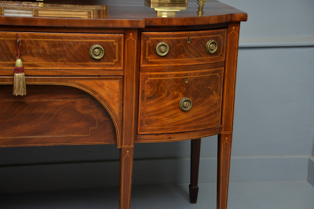 Elegant Georgian Sheraton Mahogany Inlaid Sideboard View V