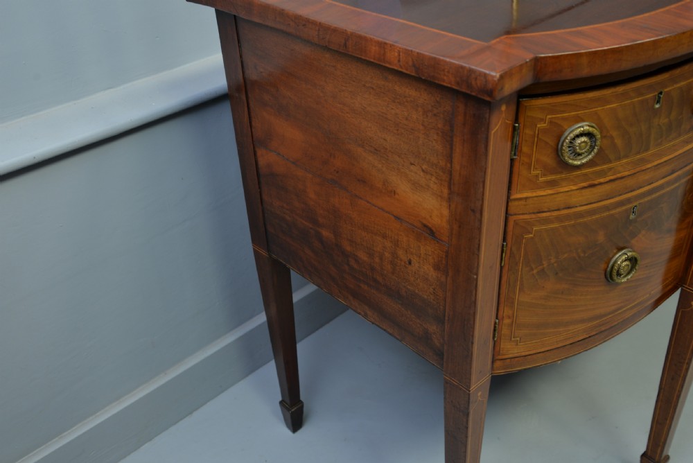 Elegant Georgian Sheraton Mahogany Inlaid Sideboard View XIII
