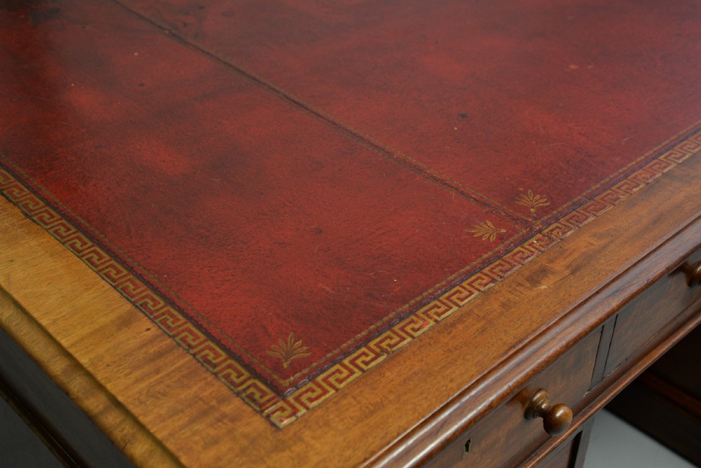 Victorian Mahogany Partners Desk View V