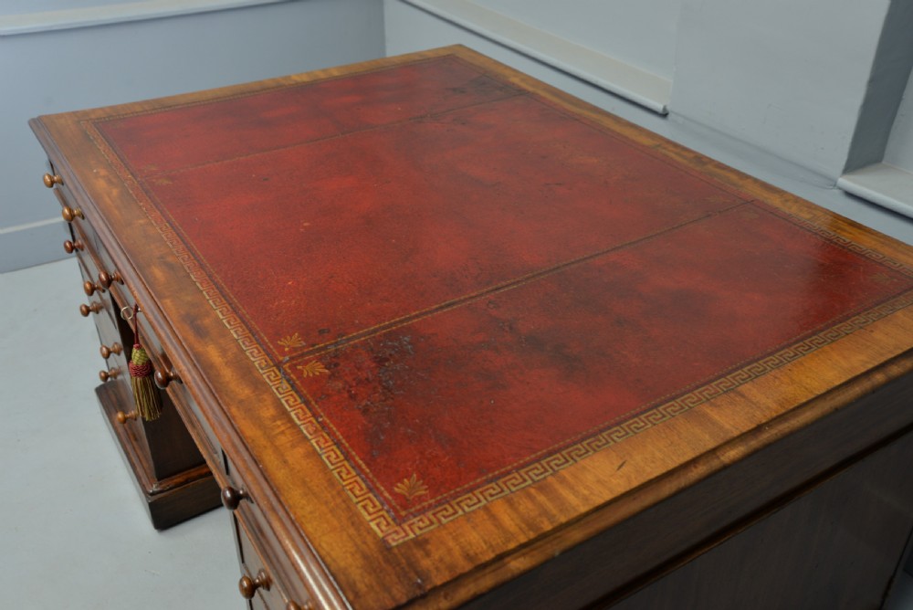 Victorian Mahogany Partners Desk View VIII