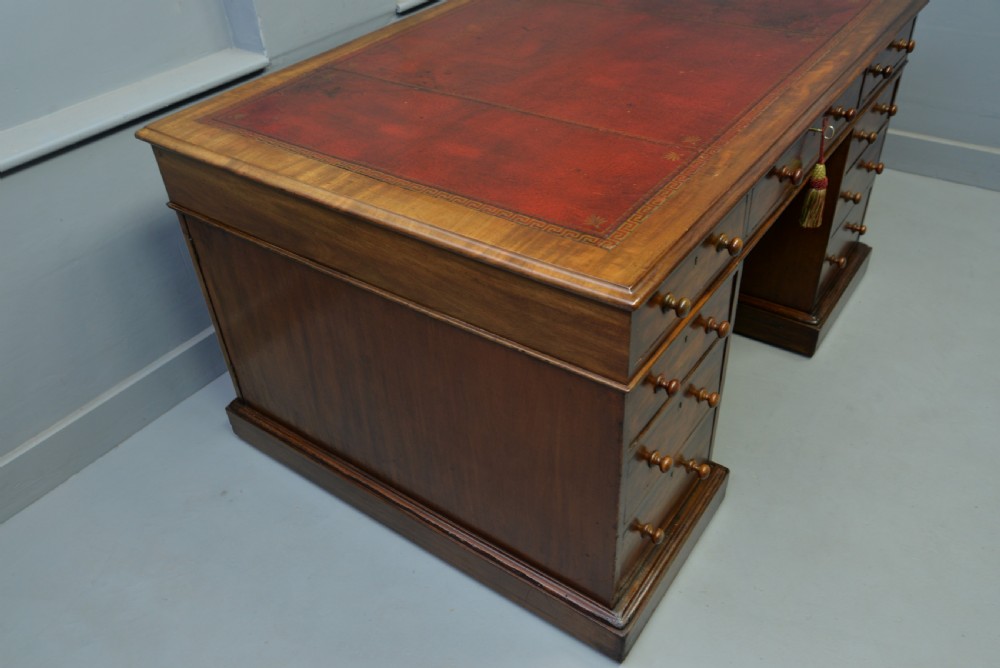 Victorian Mahogany Partners Desk View X