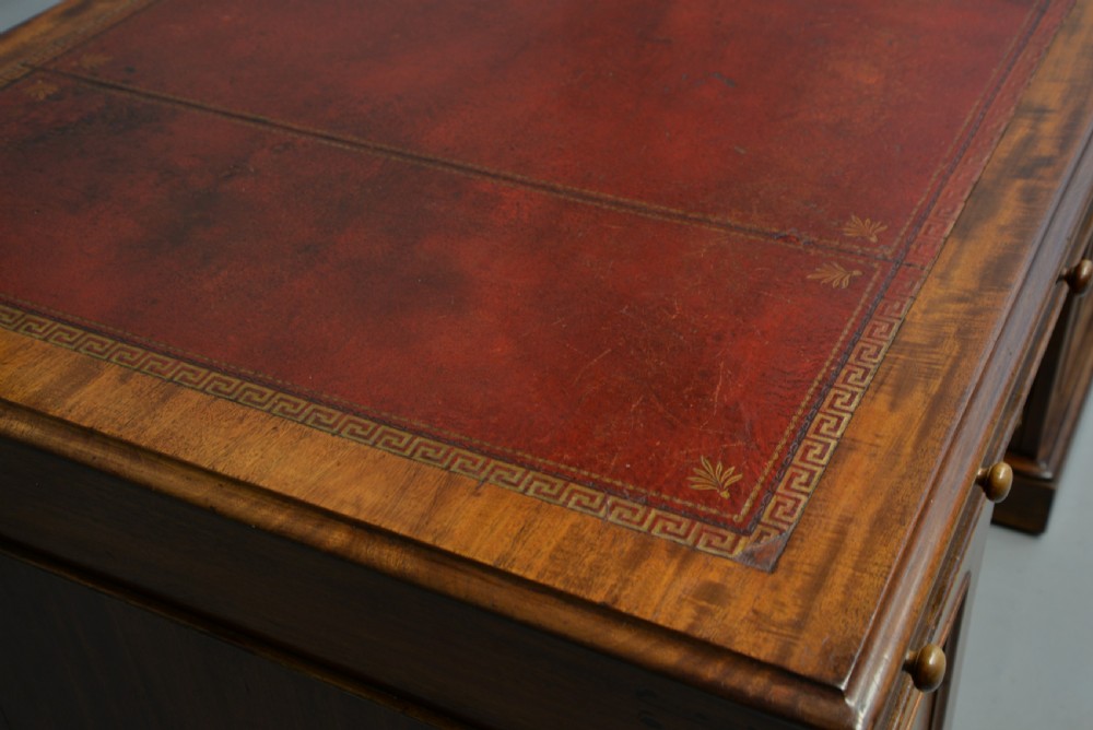 Victorian Mahogany Partners Desk View XV