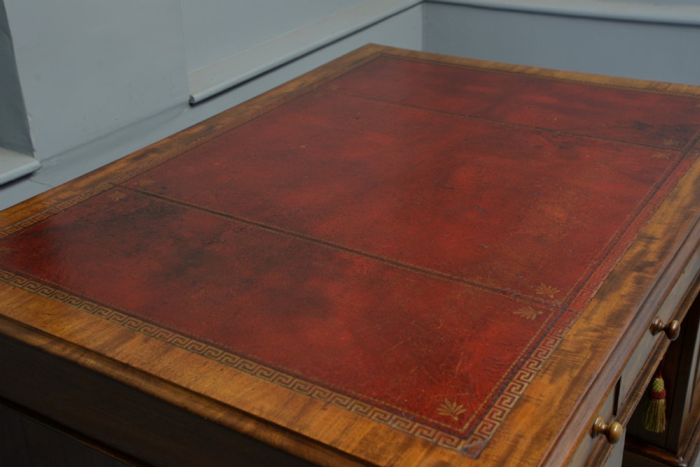 Victorian Mahogany Partners Desk View XVI