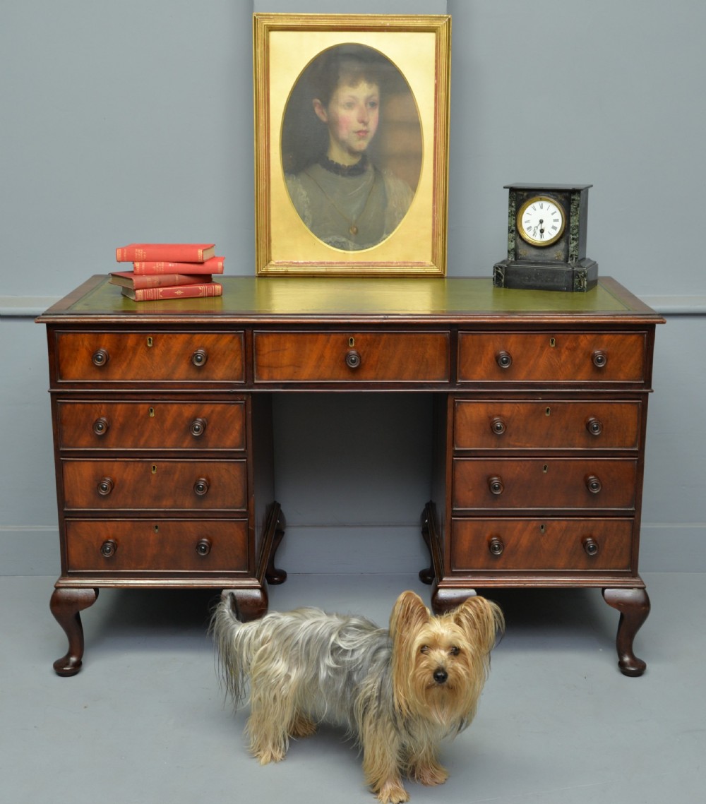 Edwardian Mahogany Pedestal Desk View II