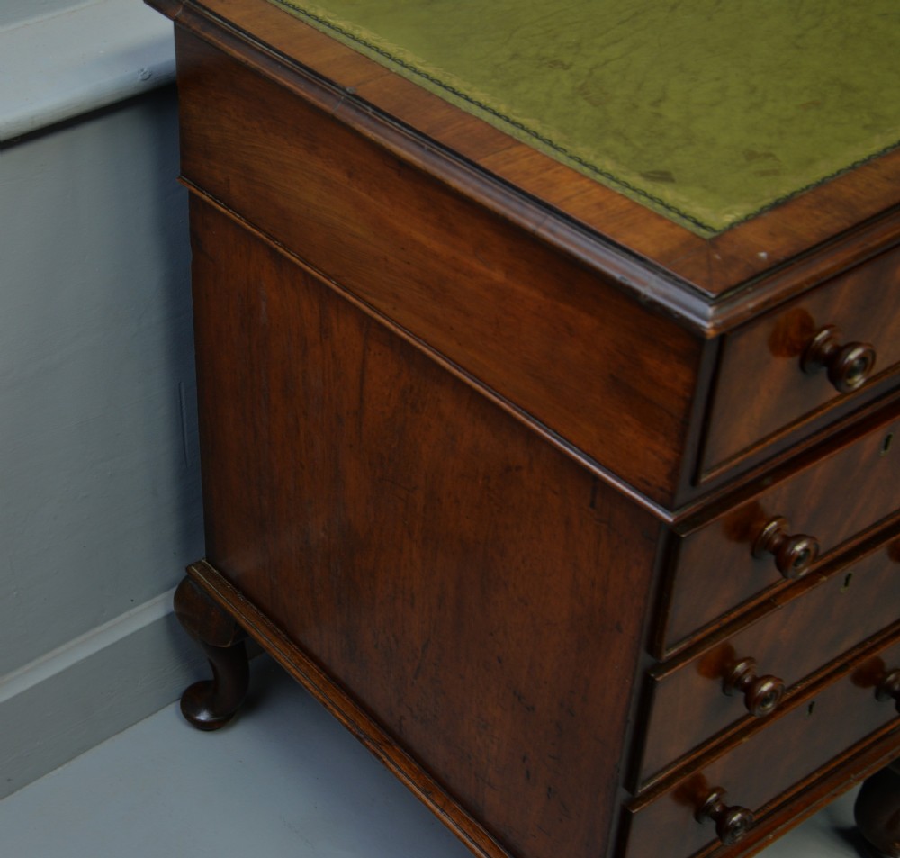 Edwardian Mahogany Pedestal Desk View VIII
