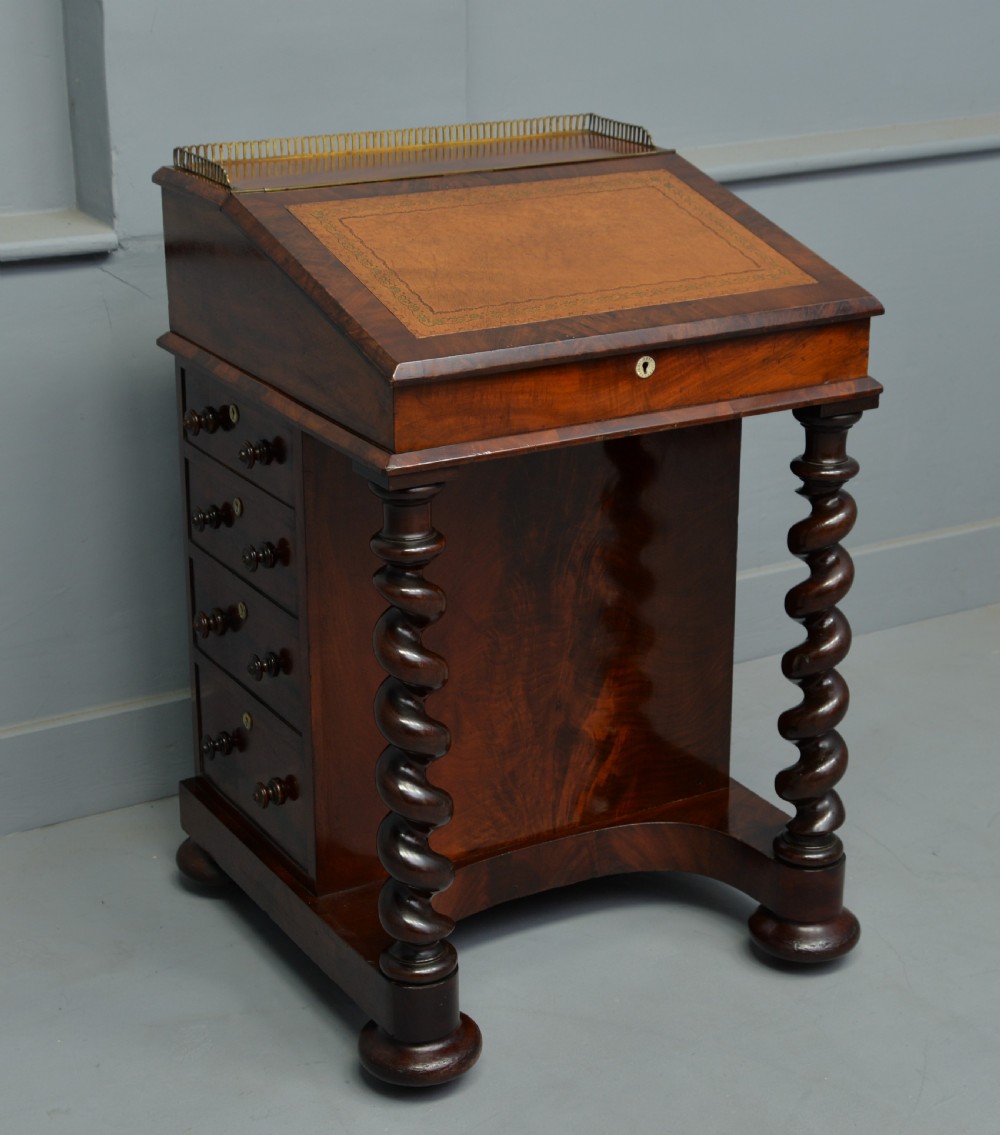 William IV Mahogany Davenport Desk View III