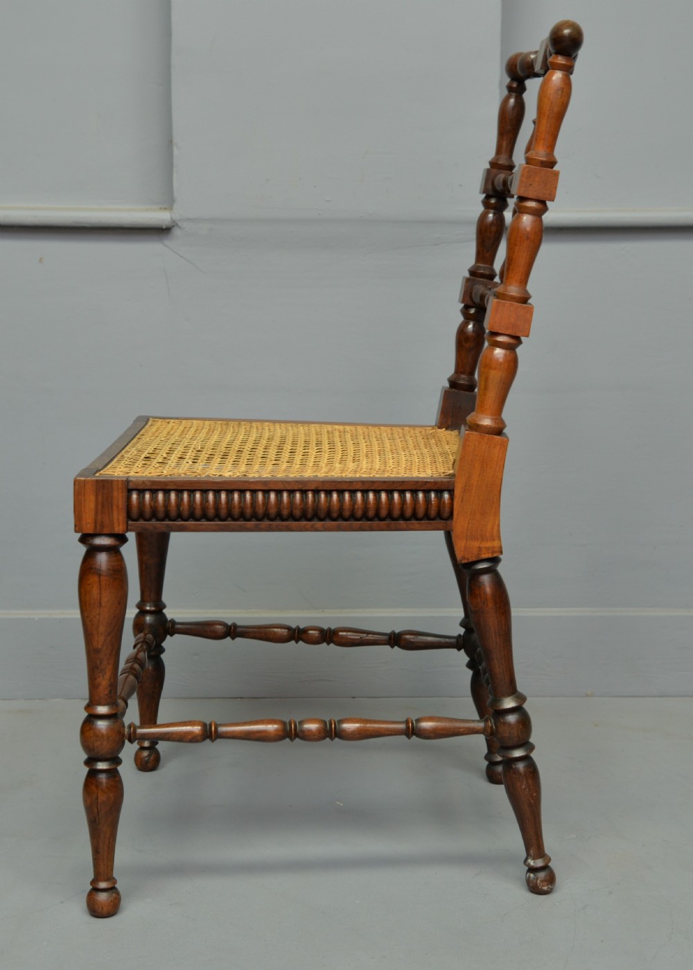 Superb Quality Victorian Rosewood Caned Side Chair View VII