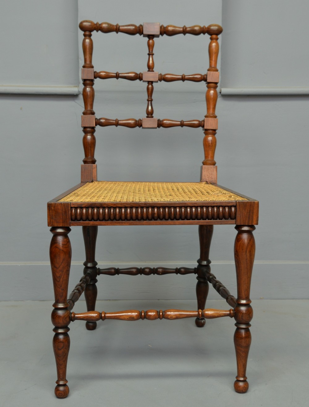 Superb Quality Victorian Rosewood Caned Side Chair View VIII