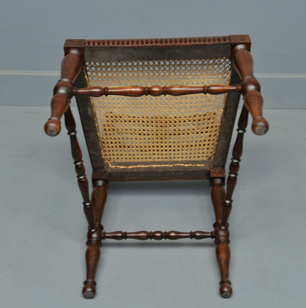 Superb Quality Victorian Rosewood Caned Side Chair View XII