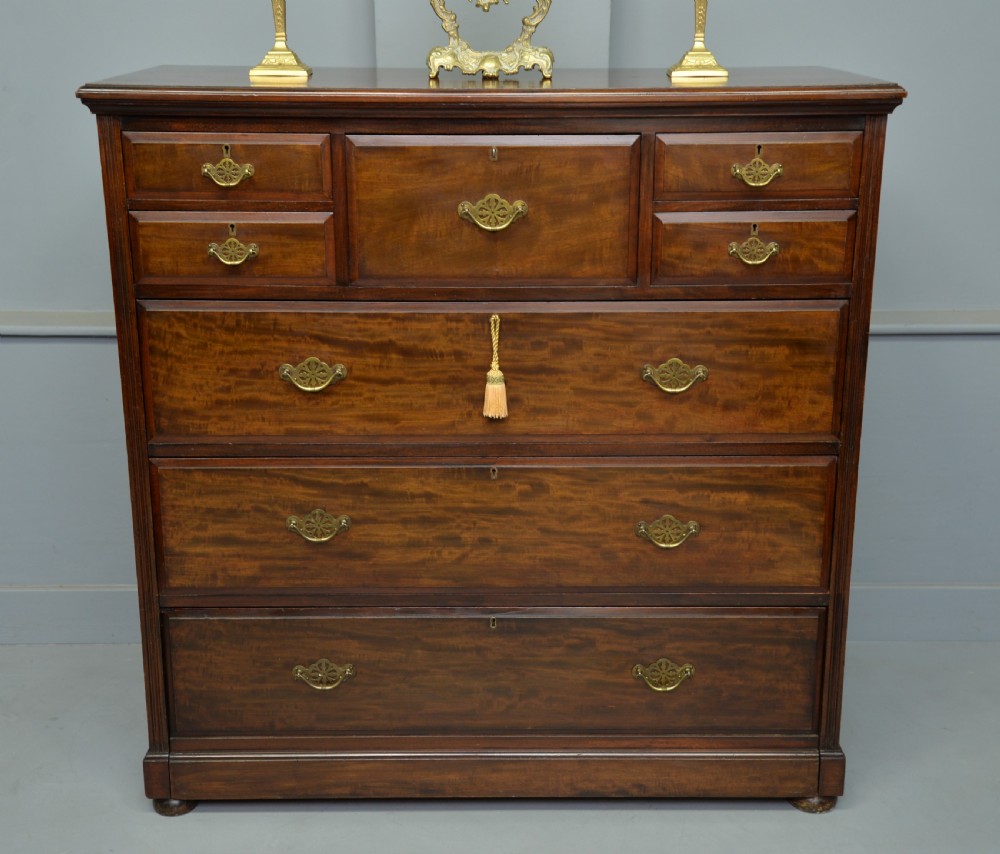 Edwardian James Shoolbred Mahogany Chest Of Drawers  View II