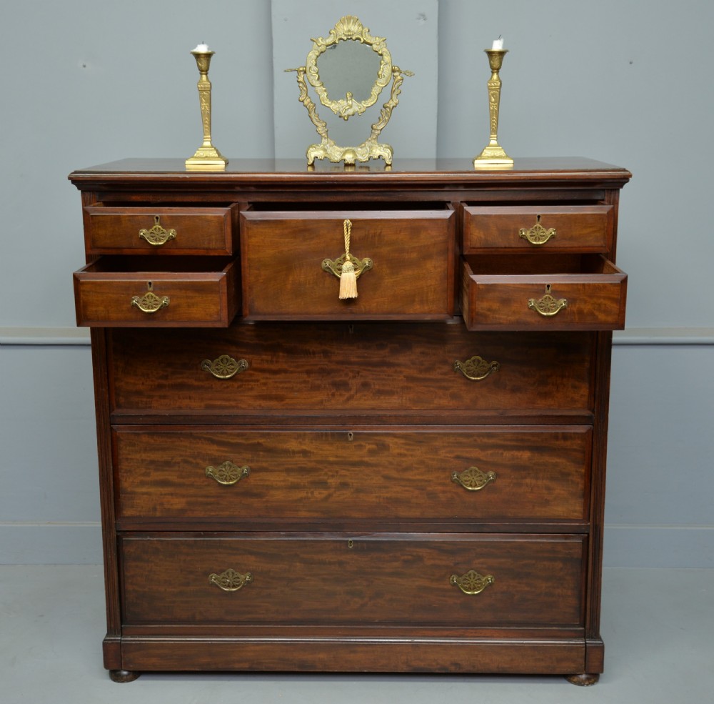 Edwardian James Shoolbred Mahogany Chest Of Drawers  View III