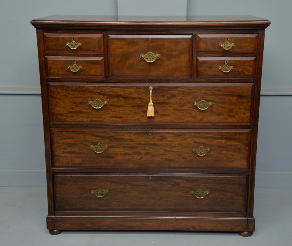 Edwardian James Shoolbred Mahogany Chest Of Drawers  View V