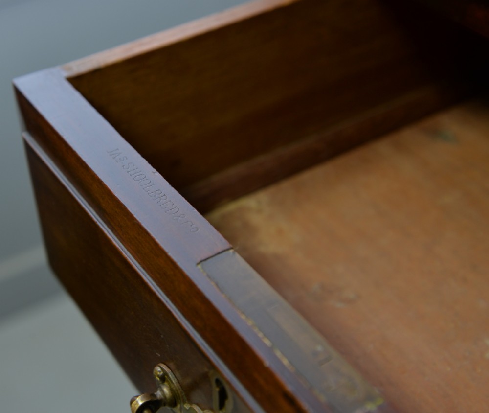 Edwardian James Shoolbred Mahogany Chest Of Drawers  View VIII